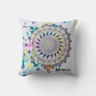 Moroccan touch throw pillow