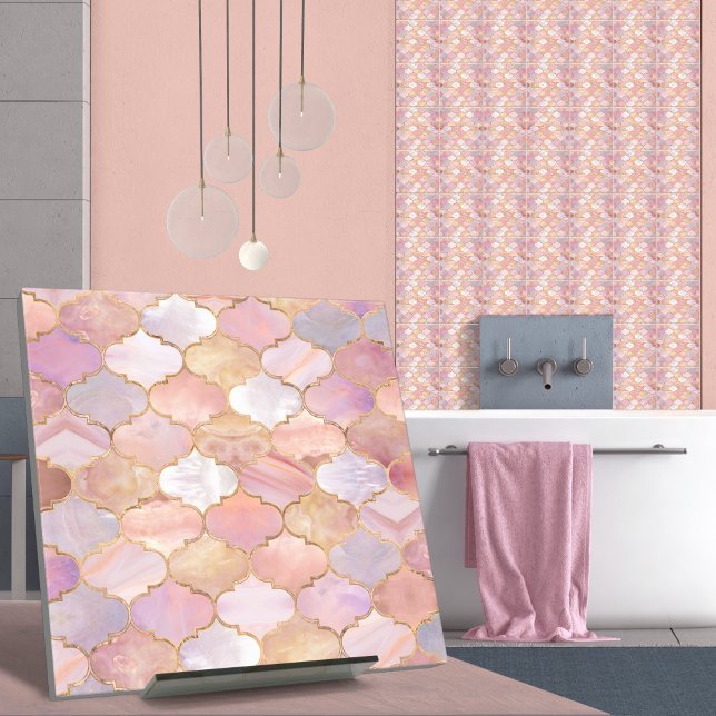 Moroccan trellis Pastel Mineral Textures Tile (Creator Uploaded)