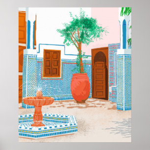 Moroccan Villa Poster