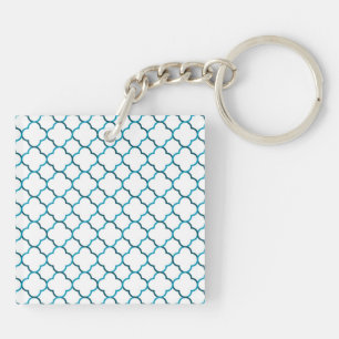 Moroccan weave pattern keychain