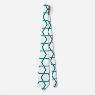 Moroccan weave pattern tie