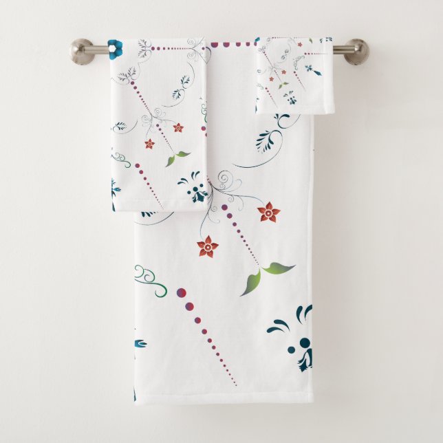 Moroccan Zelije !Moroccan Zellige Bath Towel Set (Insitu)