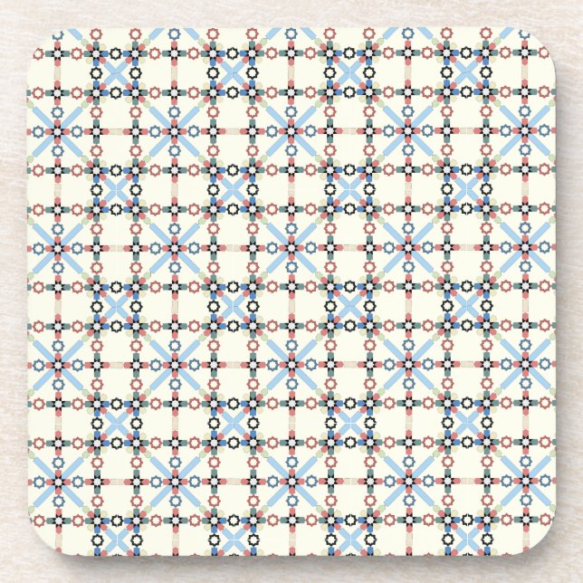 Moroccan Zelije !Moroccan Zellige Coaster (Front)