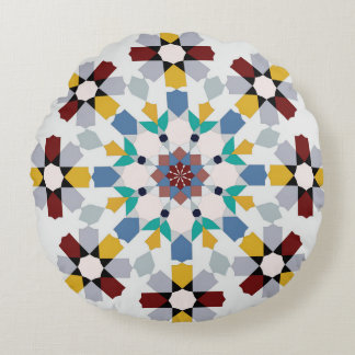 Moroccan Zelije !Moroccan Zellige Round Pillow