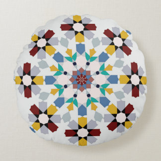 Moroccan Zelije !Moroccan Zellige Round Pillow