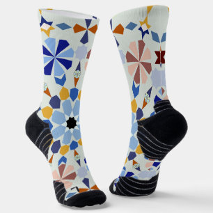 Moroccan Zelije !Moroccan Zellige Socks
