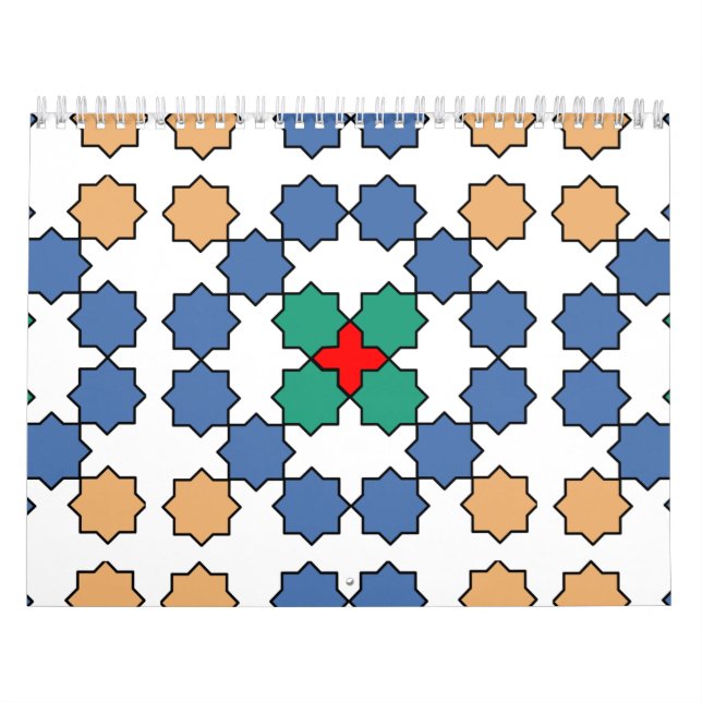 Moroccan zellige art calendar (Cover)