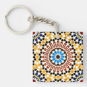 Moroccan Zellige Harmony  Keychain