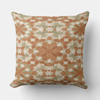 Moroccan Zellige Mosaic Throw Pillow