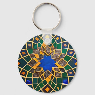 Moroccan Zellige Phone Case Keychain