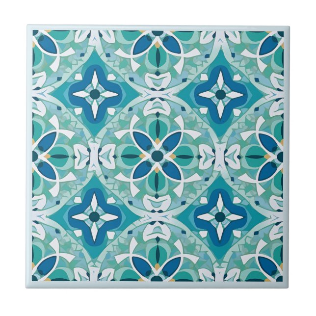 Moroccan Zellij style ceramic tiles (Front)