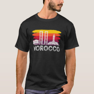 Moroccans Tourist Morocco Skyline Africa Gibraltar T-Shirt