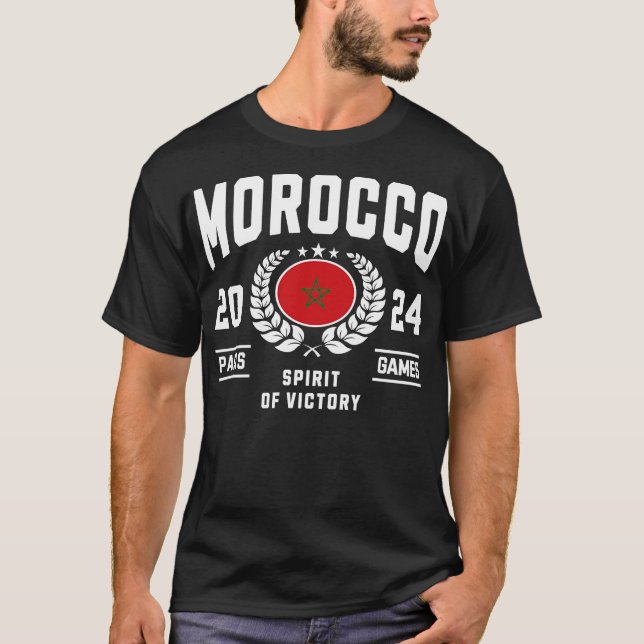 Morocco 2024 Sports Lover T-Shirt (Front)