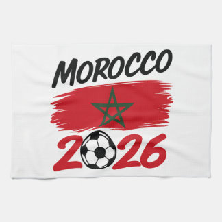 Morocco 2026 Soccer Fan Football Supporter Pride Kitchen Towel