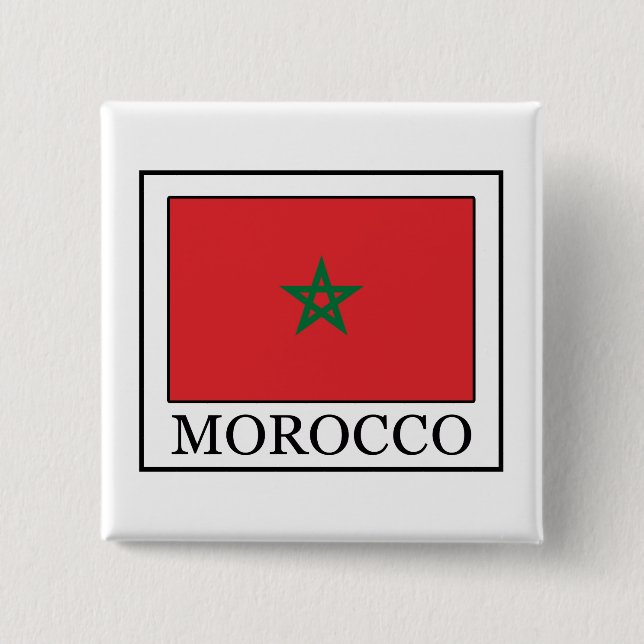 Morocco 2 Inch Square Button (Front)