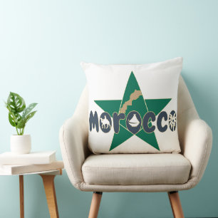 Morocco; a heritage to proudly own throw pillow