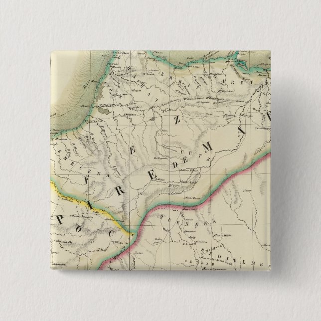 Morocco, Africa 2 Inch Square Button (Front)