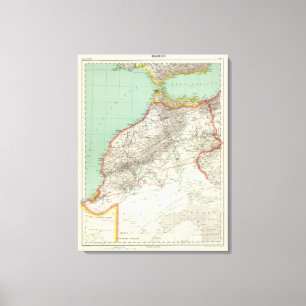 Morocco and Algeria Canvas Print