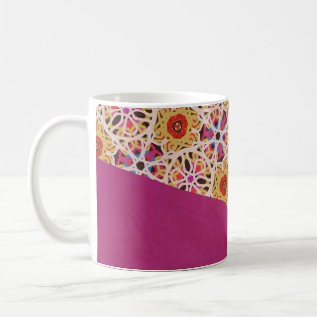 Morocco and Fuchsia Mug by KCS (Left)