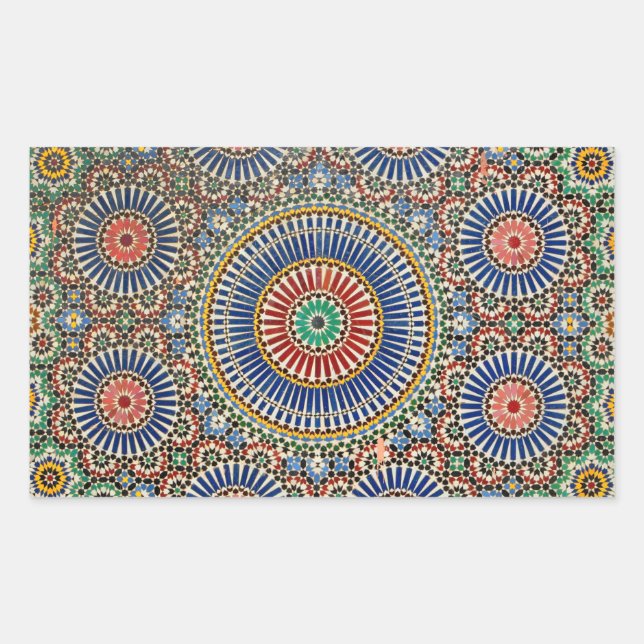morocco arab mosaic islam religious pattern sticker (Front)