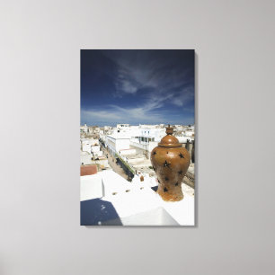 MOROCCO, Atlantic Coast, ESSAOUIRA: High Vantage Canvas Print