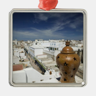 MOROCCO, Atlantic Coast, ESSAOUIRA: High Vantage Metal Ornament
