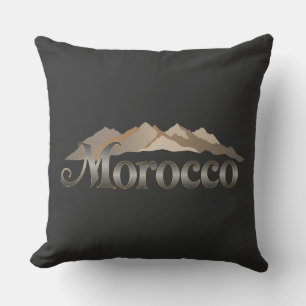 Morocco Atlas Mountains Throw Pillow