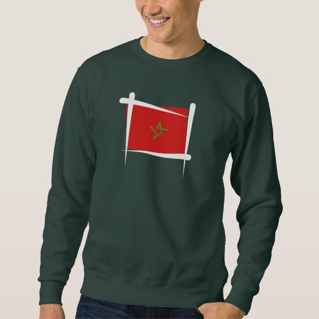 Morocco Brush Flag Sweatshirt (Front)