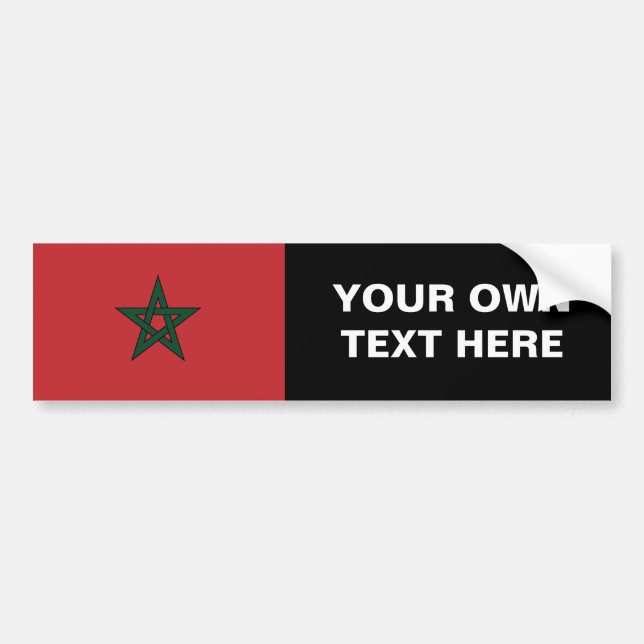 Morocco Bumper Sticker (Front)