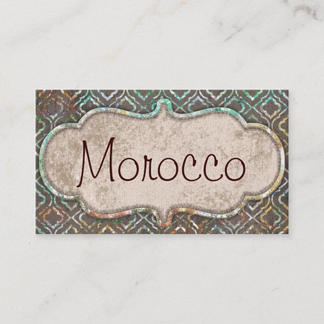 Morocco Business Cards (Front)