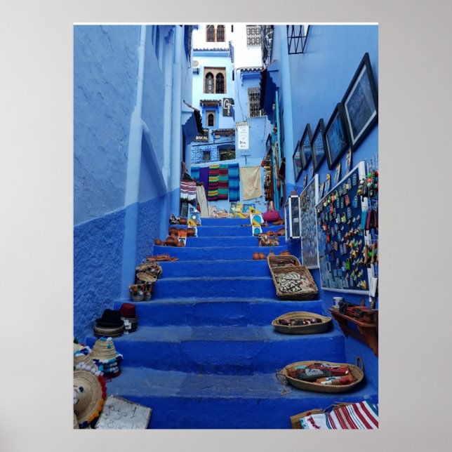 Morocco Chefchaouen Wall decor , Poster , Print (Front)