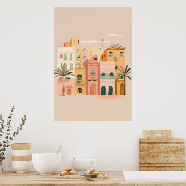 Morocco city poster (Kitchen)