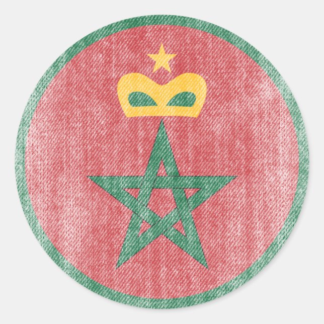 MOROCCO CLASSIC ROUND STICKER (Front)
