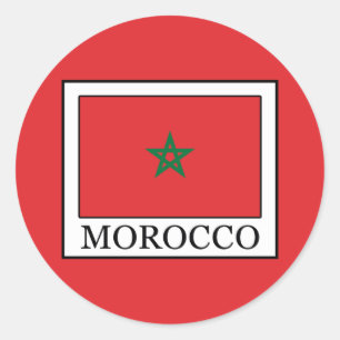 Morocco Classic Round Sticker