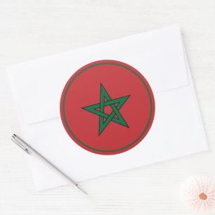 morocco classic round sticker
