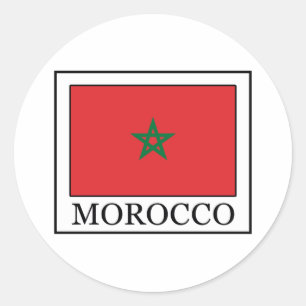 Morocco Classic Round Sticker
