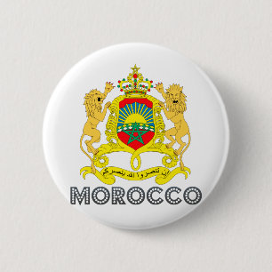 Morocco Coat of Arms 2 Inch Round Button