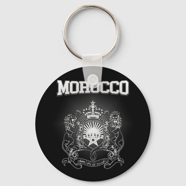 Morocco Coat of Arms Keychain (Front)