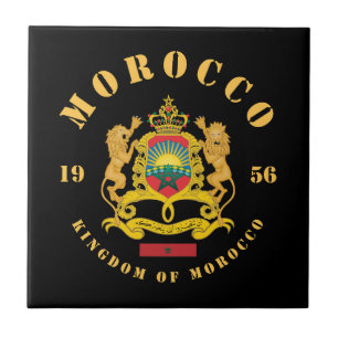 Morocco Coat of Arms Tile
