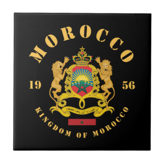 Morocco Coat of Arms Tile