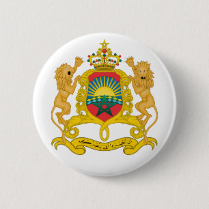 morocco emblem 2 inch round button
