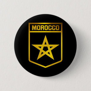Morocco Emblem 2 Inch Round Button