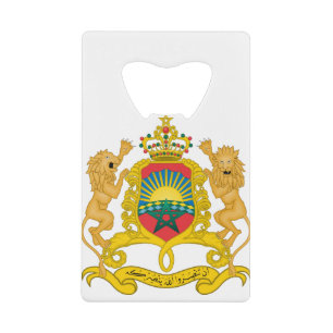 morocco emblem credit card bottle opener