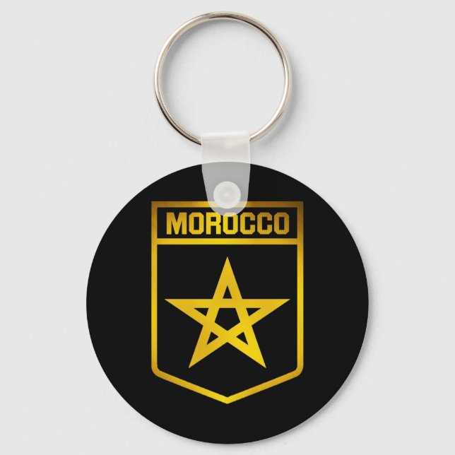 Morocco Emblem Keychain (Front)
