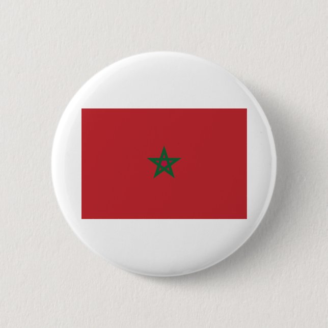 Morocco Flag 2 Inch Round Button (Front)