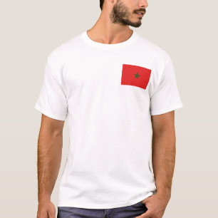 Morocco Flag and Map T-Shirt