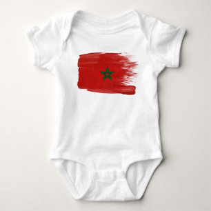 Morocco Flag Baby Bodysuit