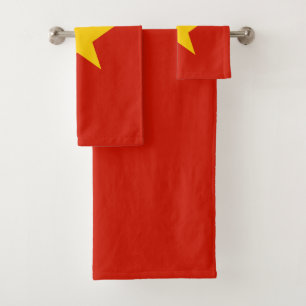 Morocco flag bath towel set