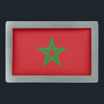 Morocco Flag Belt Buckle<br><div class="desc">Morocco Flag Feel free to modify the design according to your own preferences. You may change the design location, orientation, background colours and size. Also, you may add your own text, or slogan set its font, location and size, all in order to create the ultimate personal gift for you and...</div>