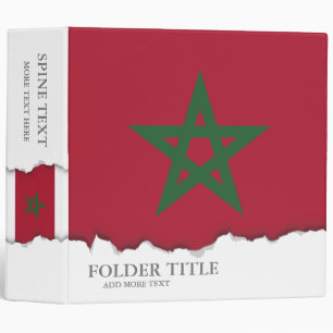 Morocco Flag Binder